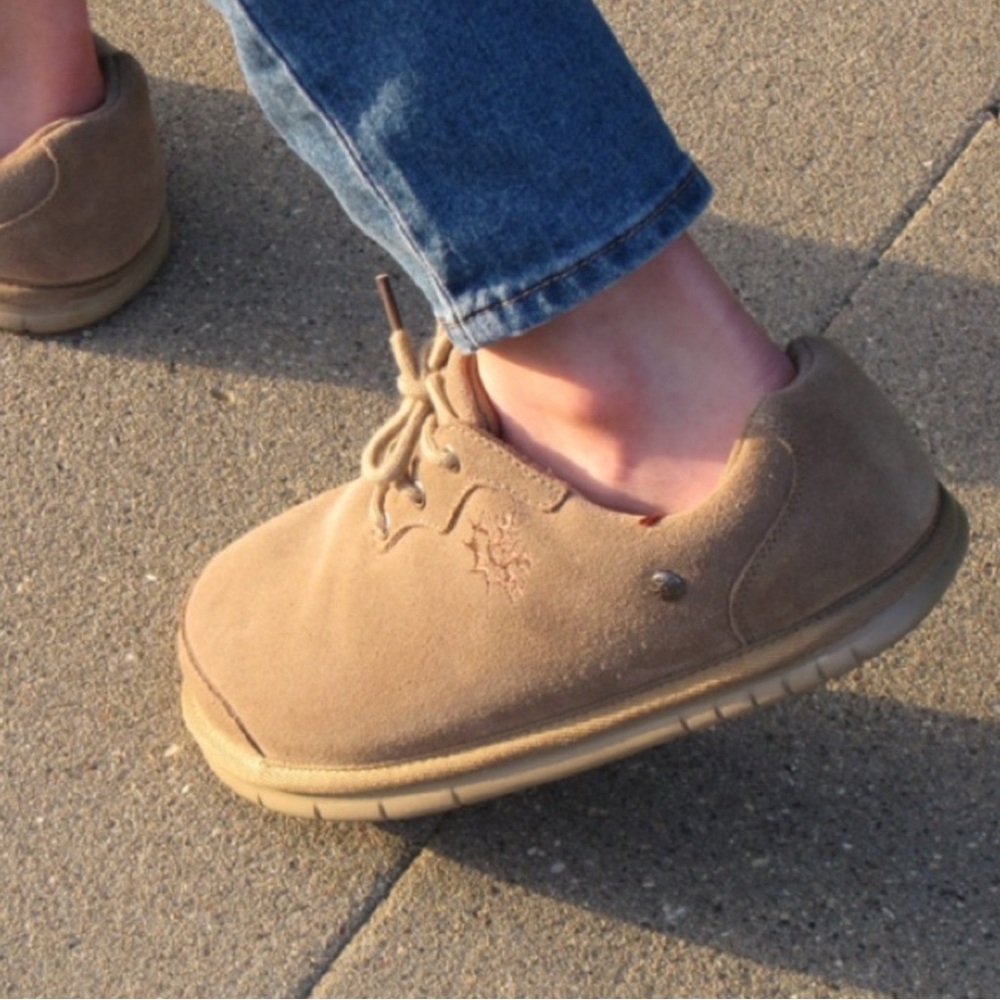 Tan Suede Casual Shoes